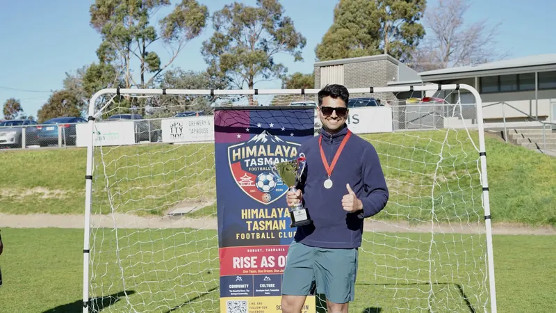 Medal and the banner, Himalaya Tasman FC Interclub Tournament, 28 August 2026