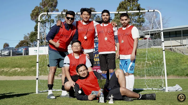 Champions at the goal, Himalaya Tasman FC Interclub Tournament, 28 August 2026