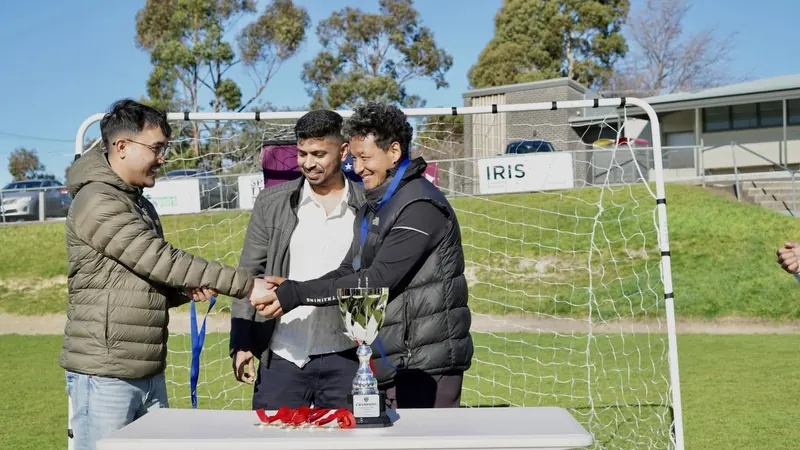 Handshakes and silverware, Himalaya Tasman FC Interclub Tournament, 28 August 2026
