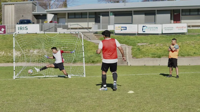 Shot at goal, Himalaya Tasman FC Interclub Tournament, 28 August 2026