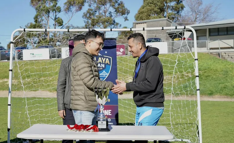 Award handover, Himalaya Tasman FC Interclub Tournament, 28 August 2026