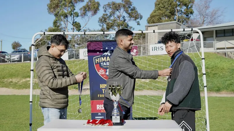 Award handover, Himalaya Tasman FC Interclub Tournament, 28 August 2026