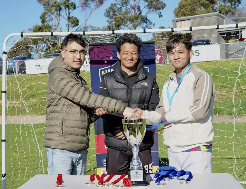 Cup presentation, Himalaya Tasman FC Interclub Tournament, 28 August 2026