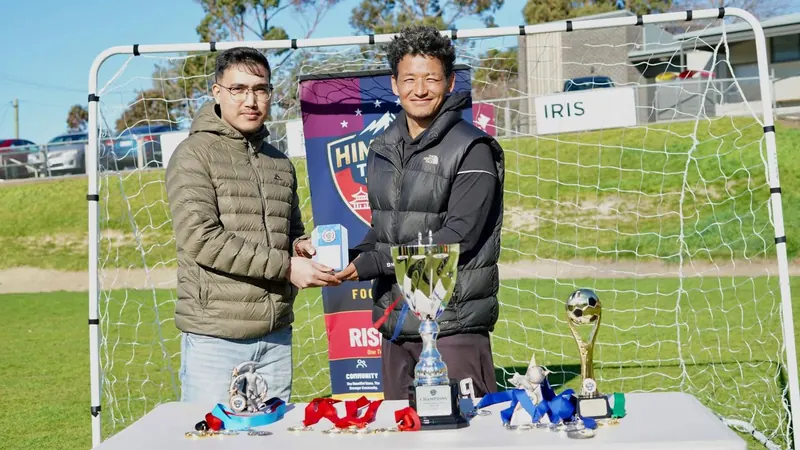 Award handed over, Himalaya Tasman FC Interclub Tournament, 28 August 2026